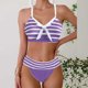 thumbnail image 2 of Traje de Baño de Mujer Más Tamaño de Impresión Bikini Traje de Baño Dividido, Poliéster Spandex para la Playa Del Verano Y la Piscina, 2 of 9