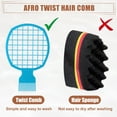 thumbnail image 5 of Unique Bargains Twist Comb Afro Twist Hair Comb Afro Curl Comb Twist Comb Tool Suitable for Fluffy Thick Hair Blue, 5 of 7