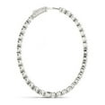thumbnail image 2 of Oval Shape Two Sided Diamond Hoop Earrings in 14k White Gold (2 cttw), 2 of 4