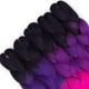 thumbnail image 3 of Paquete de 6 extensiones de cabello sintético Jumbo, extensiones de cabello coloridas resistentes al calor para bricolaje, cabello trenzado Ombre en colores morados, 3 of 5