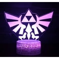 thumbnail image 1 of The Legend of Zelda 3D Illusion Lamp Night Light for Kids 16 Colors Touch Switch Desktop Decoration Birthday Gift with Remote Control [Energy Class A+++], 1 of 4