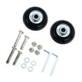 thumbnail image 4 of Ruedas de equipaje de 2 uds, ruedas de maleta de Metal de goma fuerte, giratorias, flexibles, ultrasilenciosas, con tornillos para reemplazo de 1,57x0,71 pulgadas, 4 of 5