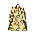 thumbnail image 3 of Daiia Various Snake Vintage Canvas Backpack for Men and Women ,Hiking Backpack,Travel Laptop Bag for School,Large Capacity Backpack, 3 of 8