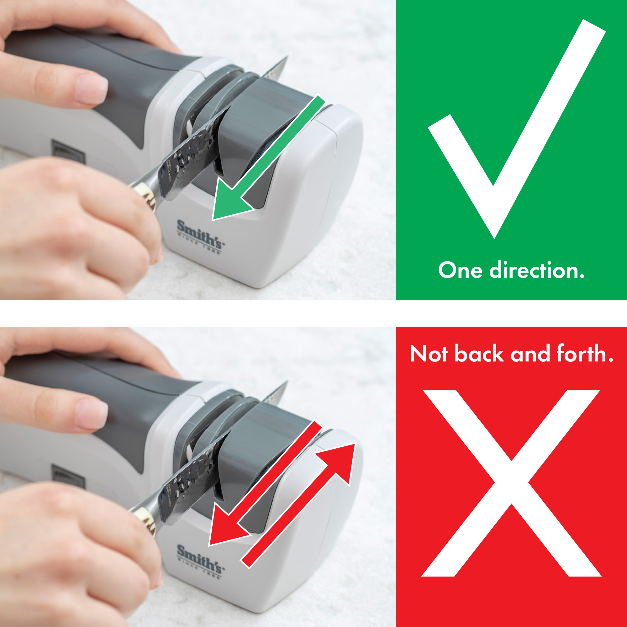 Kitchen IQ Essentials Compact Electric Knife Sharpener, White