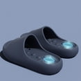 thumbnail image 3 of Women's Non Slip Shower Sandals Quick Drying Bathroom Slippers Lightweight EVA Slip On Water Slides with Arch Support Blue Size 10, 3 of 4