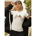 thumbnail image 2 of Adorable Hummingbird And Flowers T-Shirt Women -Image by Shutterstock, Female Medium, 2 of 4