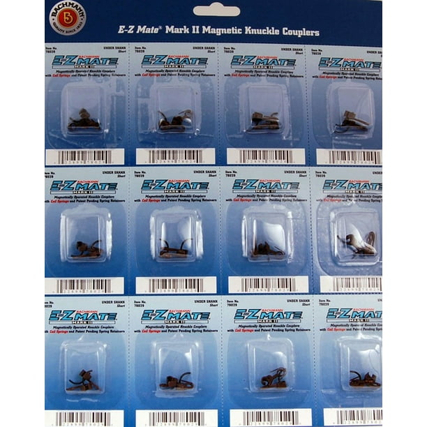 Bachmann HO Scale Train Couplers EZ Mate Mark II Knuckle Under Shank