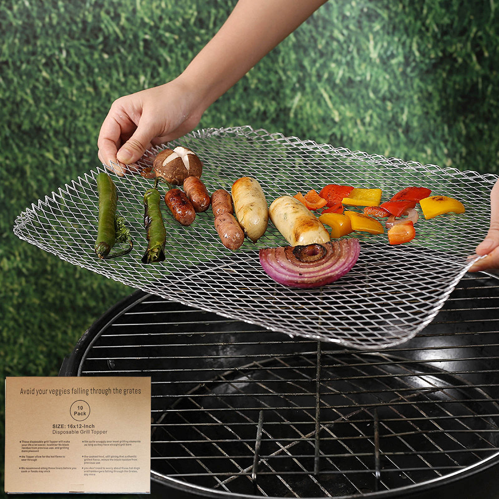 Grill Like A Pro: 2-Pack Of StickandShine 38cm Round BBQ Grill Mats – PTFE Non-Stick Baking Foil