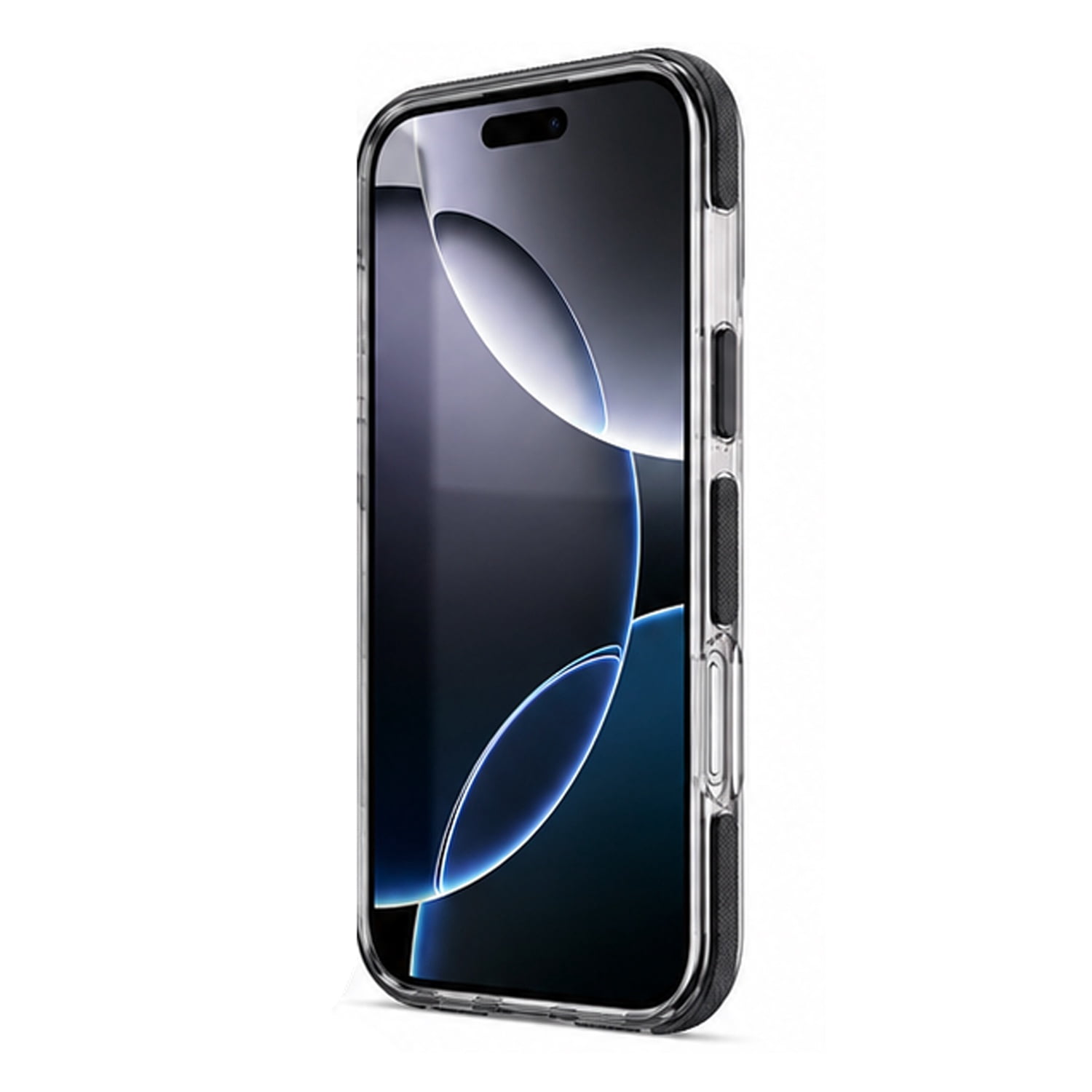 Thin Magnetic Clear Case with Camera Stand Kickstand for iPhone 17 Pro Max - Black