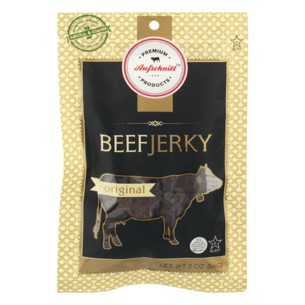 Aufschnitt Beef Jerky Original 2 Pack 2 Oz Each Kosher Glatt Star K Certification Gluten Free All Natural No Nitrites Grass Fed Beef Walmart Com Walmart Com