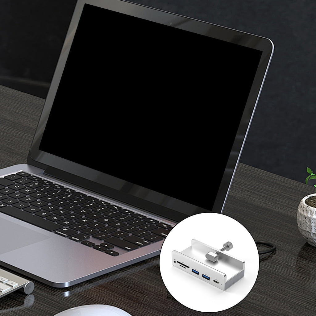 6 in 1 USB3.0 Adapter USB Clip On Docking Station USB3.0 Adapter Multiport Splitter 5Gbps High Speed Adapter For PC Laptop
