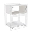 thumbnail image 5 of Acrylic Display Shelf, White, Standing Organizer Side Table 15.7" x 11.8" x 19.7", Modern End Table for Living Room Bedroom, Storage Rack, 5 of 16