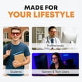thumbnail image 3 of Gafas bloqueadoras de luz azul Prospek SOLARIS Orange Lens, 3 of 6