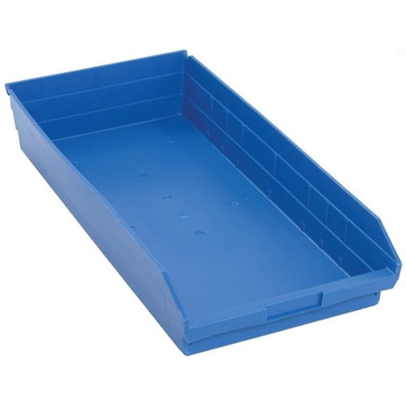 Quantum Storage Systems 4 Economy Shelf Bins 23-5/8 x 11-1/8 x 4 Blue Case 6