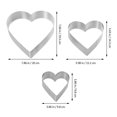 thumbnail image 5 of 3pcs Heart Shape Cake Molds Stylish Baking Tool for DIY Cakes, 5 of 5