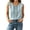 Blue, variant on Plus Size Linen Tank Tops Women's Boho Embroidered Shirt Sleeveless Round Neck Vest Summmer Ethnic Style 2026 Daily Outing