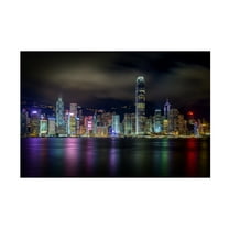 Tom Wang 'Hong Kong Skyline 001' Canvas Art