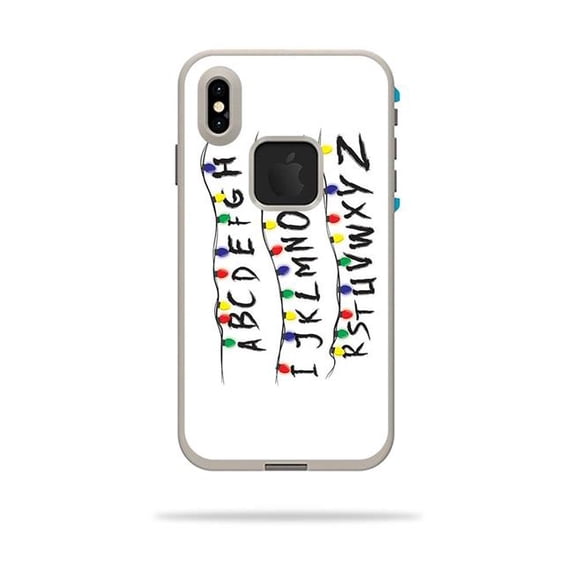 MightySkins LIFIPXSM-Stranger Alphabet Skin Decal Wrap for LifeProof Fre iPhone XS Max Case Sticker - Stranger Alphabet