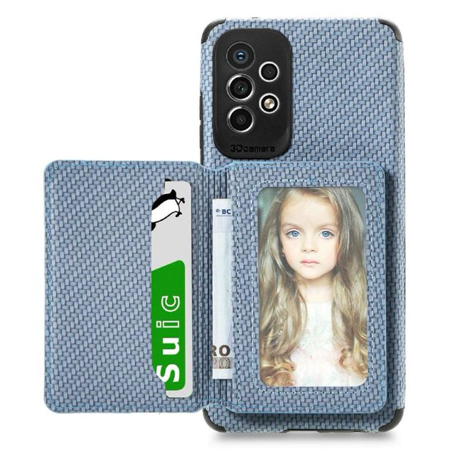 Case For FOXDOCK Samsung Galaxy A53 5G Stand Function RFID Blocking Magnetic Card Holder Complete Camera Safety