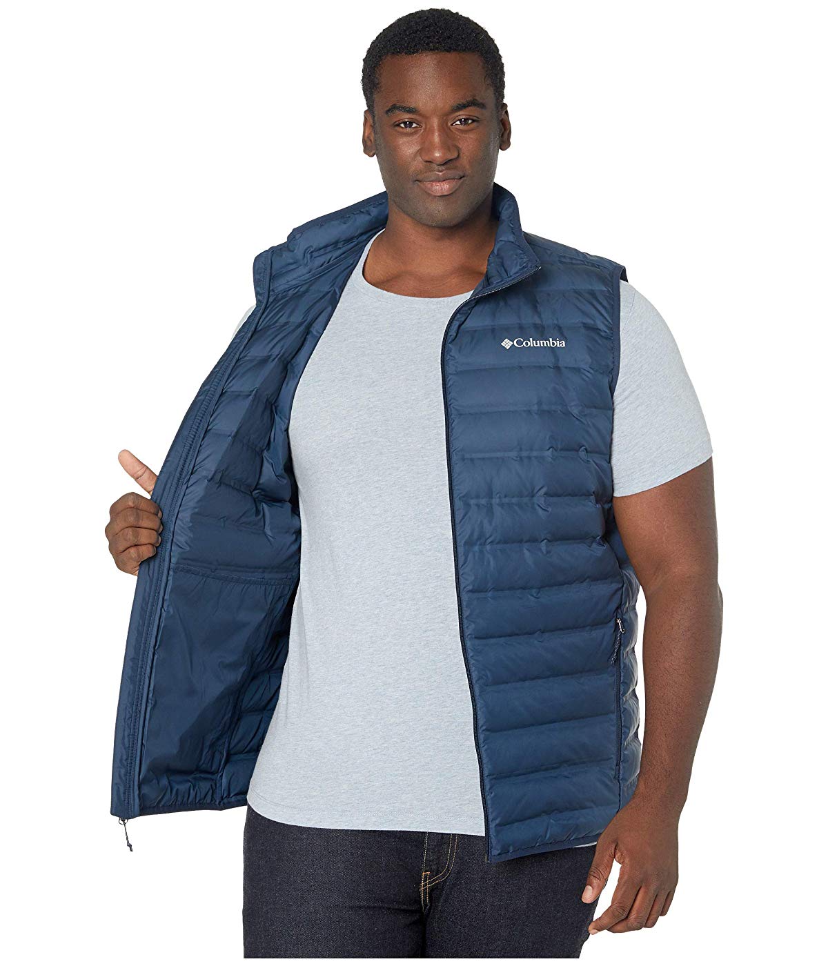 Columbia Big & Tall Lake 22 Down Vest Collegiate Navy - image 4 of 4