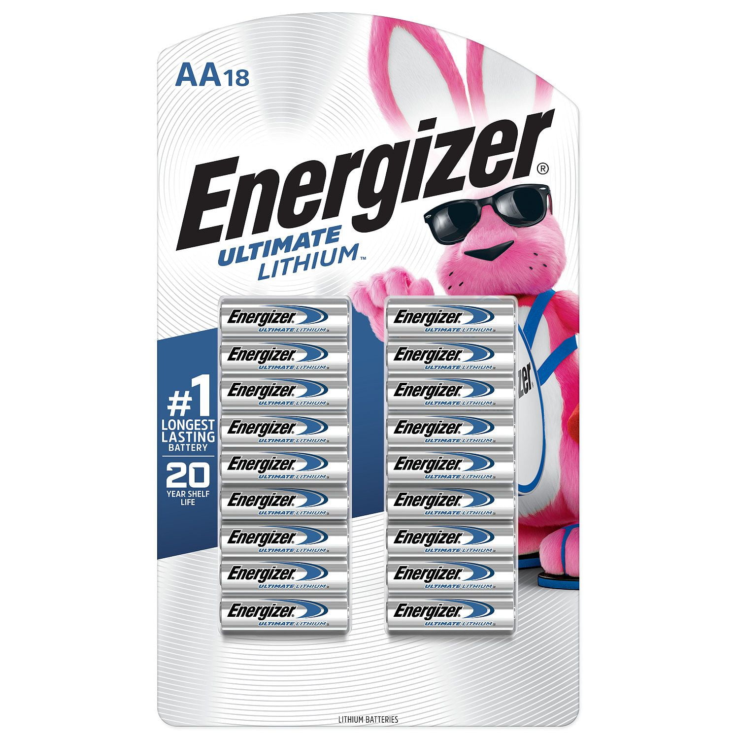 Energizer AA Ultimate Lithium Batteries, 18 Count