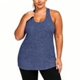 thumbnail image 3 of QSAWXQZ Women's Plus Tank Top Scoop Neck Racerback Sleeveless Stretch Lightweight Shirt 5XL, 3 of 9