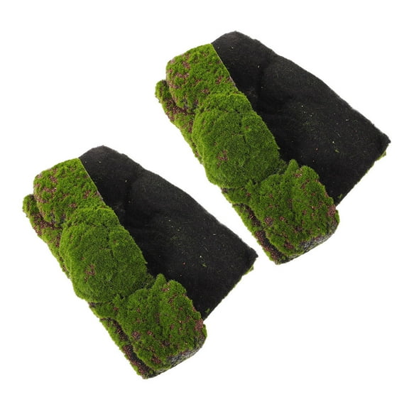 FRCOLOR 2pcs Artificial Moss Mat Realistic Synthetic Grass Carpet for Indoor Outdoor Decor for Garden Balcony Patio Simulation Moss Mat