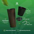 thumbnail image 3 of Worth 2 Pack 25" Metal Planter with Inside Pot for Indoors or Outdoors, Bronze, 3 of 11