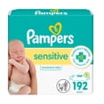 thumbnail image 1 of Toallitas para bebés Pampers Sensitive a base de agua, 3 paquetes de recambio, 1 of 8