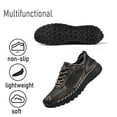 thumbnail image 4 of Mens Mesh Casual Shoes Outdoor Lightweight Hiking Shoes Soft Breathable Sneakers Non-slip Driving Shoes Gray 7 US, 4 of 7