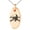 Rose, variant on Stainless Steel Iconic Pirate Crossbones Skull Engraved Small Oval Charm Pendant Necklace