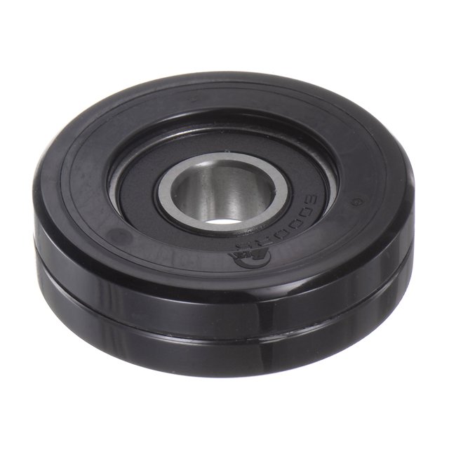 Unique Bargains Roulement à Billes PU 10x40x11.5mm Roue de Guidage Revêtue de Polyuréthane pour Industriel, Noir