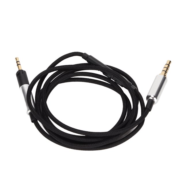 Línea de repuesto para actualización de auriculares, línea de auriculares de 5 núcleos de 120cm/47,2 pulgadas con micrófono y control de volumen para Sennheiser