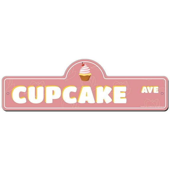 SignMission P-618 Cupcake Cupcake Street Sign