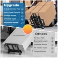 thumbnail image 4 of Folding Hand Truck Trolley Dolly, Folding Cart Small Trolley Dolly with Wheels, Lightweight Utility Dolly Expandable Baseplate Small Backpack Portable Luggage Cart for Airport Travel, 4 of 8
