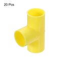 thumbnail image 3 of Uxcell Conduit Coupler T-Shaped Fittings Coupling Connector Pipe White 16 mm 3 Ways Electrical Conduit Pack of 20, 3 of 6