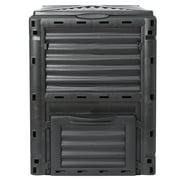 HomGarden 80Gal Composting Bin Large Composter Tumbler BPA-Free Black