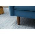 thumbnail image 2 of Kingway Furniture Aurora Velvet Living Room Loveseat in Prussian Blue, 2 of 7