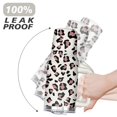thumbnail image 6 of 40oz Fashion Leopard Pattern Stainless Steel Flip Straw Tumbler Spill Proof Travel Cup Double Wall Vacuum Insulated Coffee Mug with Top Handle, 6 of 6
