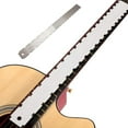 thumbnail image 1 of Guitar Notched Ruler Professional Universal Fingerboard Accessory Music Instrument Accessory with Straight Edge Tool Bass Fret Rulers File Leveling Accessories, 1 of 6