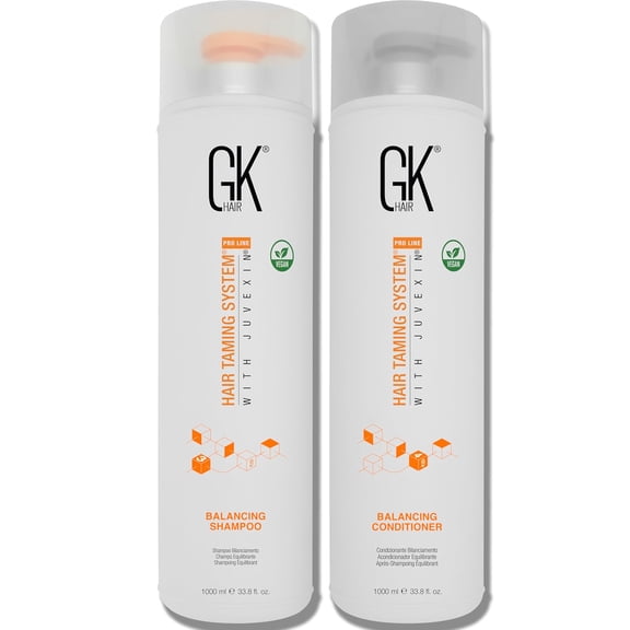 GK Hair Balancing Shampoo and Conditioner Set 33.8 Fl Oz for Oily & Color Treated Hair, Deep Cleansing