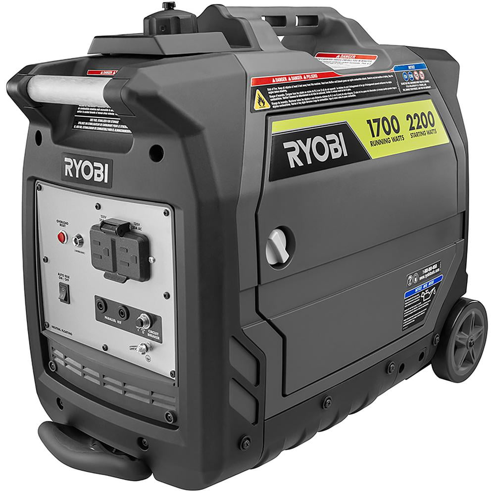 Refurbished Ryobi RYi2200GR 2,200Watt Gray Gasoline Powered Digital