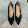 thumbnail image 1 of Zapatos de princesa clásicos, zapatos planos de punta puntiaguda y boca baja, zapatos náuticos para mujer con tejido volador multicolor, talla grande 41-43, 1 of 6