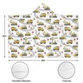 thumbnail image 3 of Wearable Blanket,Cartoon Construction Vehicles Roads Hooded Wearable Flannel Blanket for Adults & Teens,Winter Poncho Shawl Wrap Cape Cozy Anti-Pill,60"x80", 3 of 5