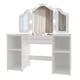 thumbnail image 1 of Juego de Mesa y Taburete Vanity de Madera para Niños con 3 Espejos, Tocador de Maquillaje de Princesa, Muebles para Niños, 1 of 13