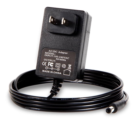 LujingZ 6V 1A DC Power Supply - Universal Adapter for 6V Devices from 100mA to 1000mA, 5.5x2.1mm & 5.5x2.5mm Plugs, 4.9ft Cord