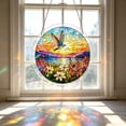 thumbnail image 7 of Diceymbol Acrylic Puzzles Suncatcher Window Hanging 7.4 Inch Tiffany Style Stained Glass Sun Catcher Dream Catchers for Adults Mother's Day Gift Home Decor (Sunset Bird), 7 of 7