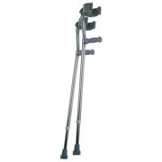 Lumex 6341A Deluxe Forearm Crutches, Large, Color Aluminum