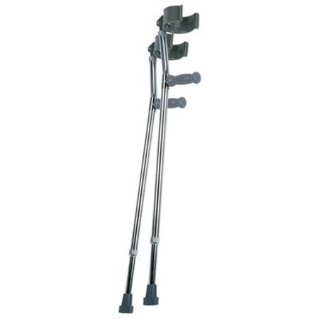 Lumex 6341A Deluxe Forearm Crutches, Large, Color Aluminum