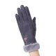thumbnail image 3 of Women Cotton Gloves Touch Screen Compatible For Winter Sports 23x10x0.2cm Grey 1 Pair, 3 of 4